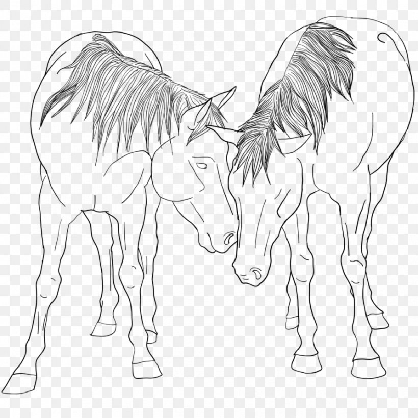 Mane Foal Mule Bridle Stallion, PNG, 894x894px, Mane, Animal Figure, Artwork, Black And White, Bridle Download Free
