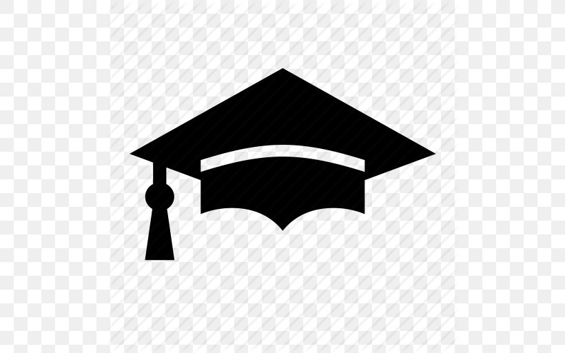Square Academic Cap Graduation Ceremony Clip Art, PNG, 512x512px, Square Academic Cap, Academic Degree, Black, Black And White, Brand Download Free