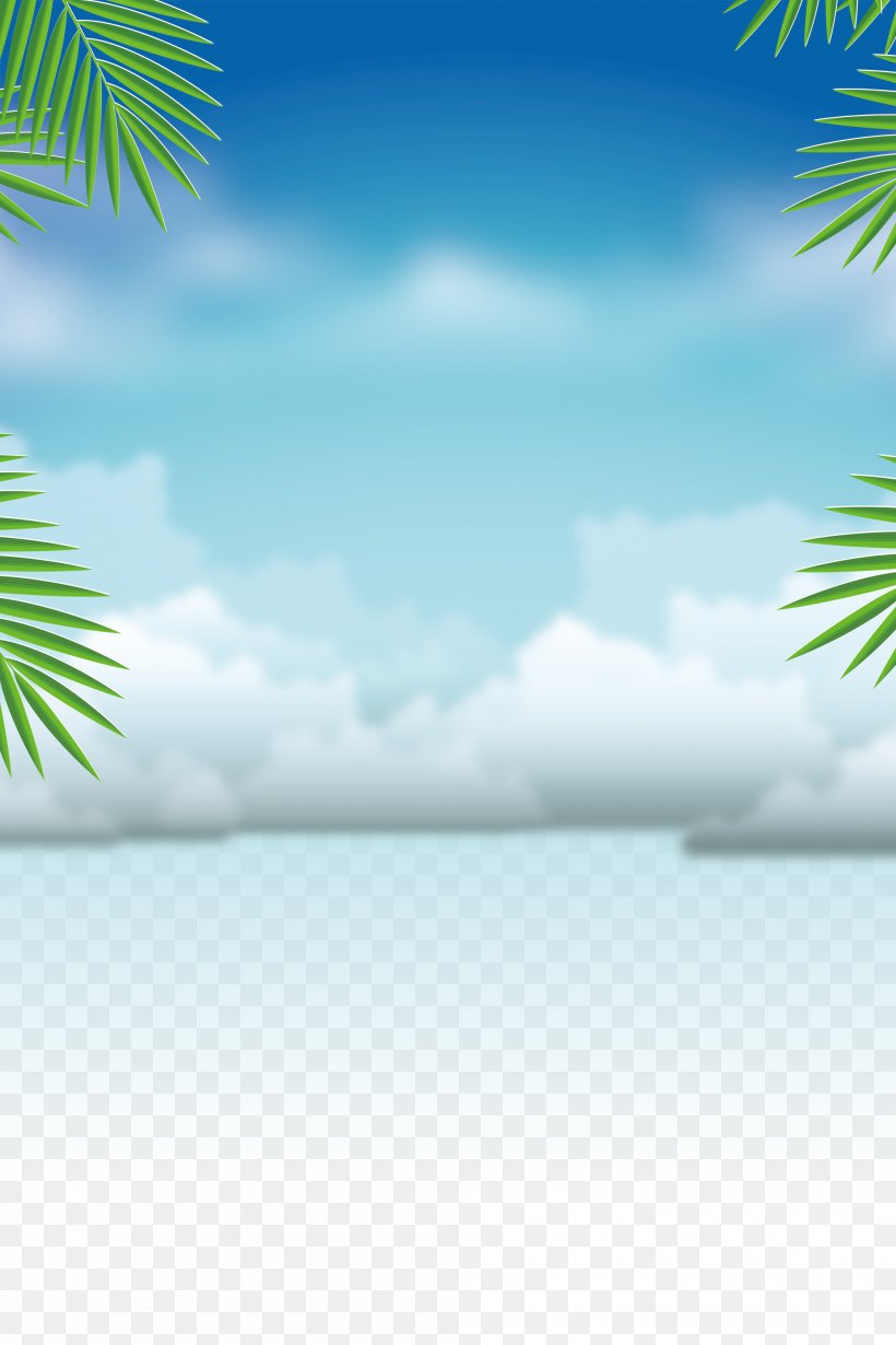 Summer Vacation, PNG, 2000x3000px, Summer Vacation, Area, Arecales, Caribbean, Cloud Download Free