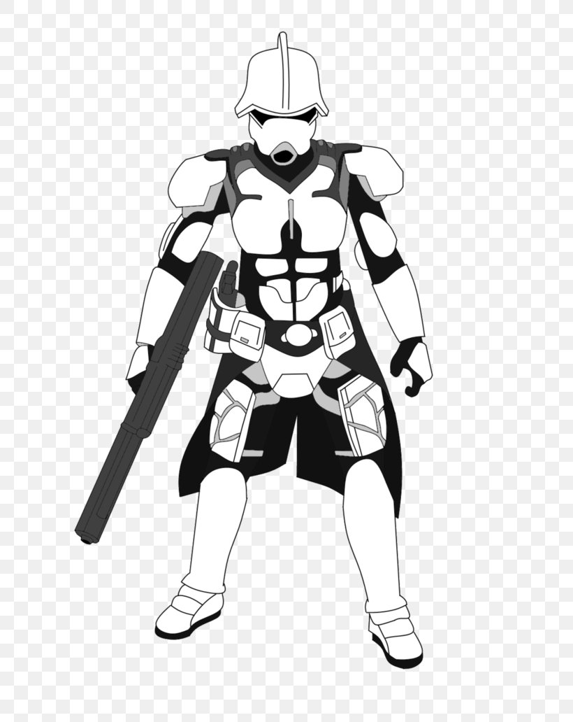 Clone Trooper Digital Art Drawing Fan Art, PNG, 774x1032px, Clone Trooper, Arm, Armour, Art, Black And White Download Free