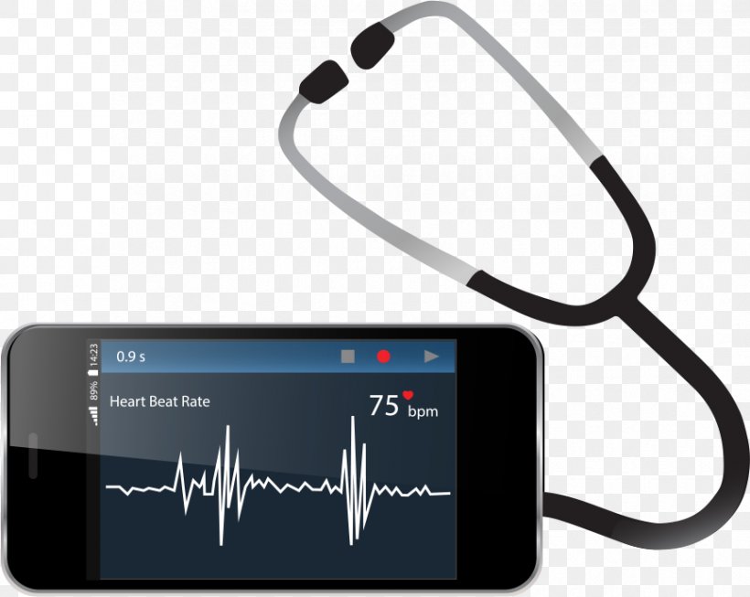 Heart Rate Monitor Smartphone Stethoscope, PNG, 865x689px, Heart Rate, Communication, Communication Device, Electronics, Electronics Accessory Download Free