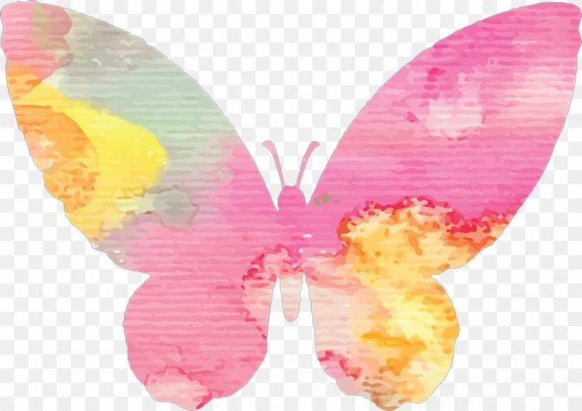 Butterfly Watercolor Painting Image Borboleta, PNG, 848x600px, Butterfly, Borboleta, Color, Heart, Ink Download Free