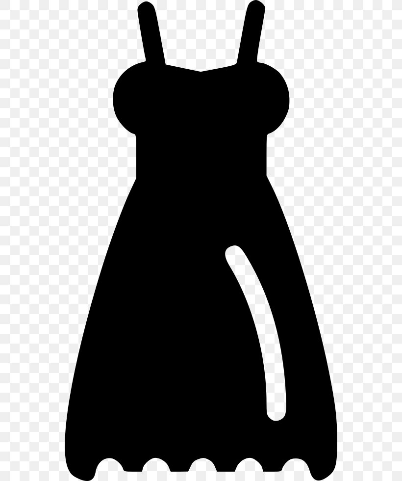 Dress Black Silhouette White Clip Art, PNG, 556x980px, Dress, Black, Black And White, Black M, Carnivoran Download Free