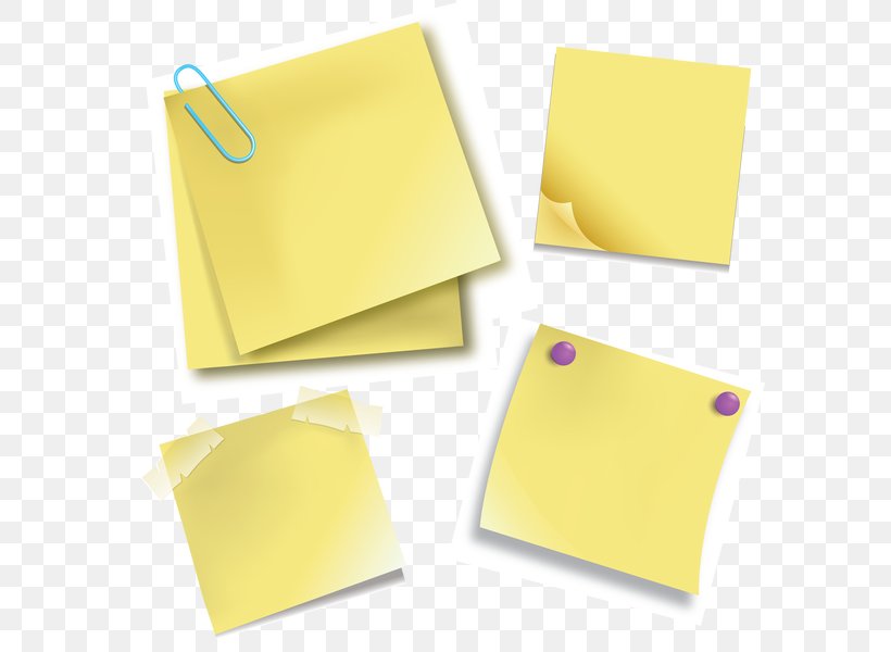 Paper Post-it Note Illustration Vector Graphics Clip Art, PNG, 600x600px, Paper, Material, Photography, Postit Note, Royaltyfree Download Free