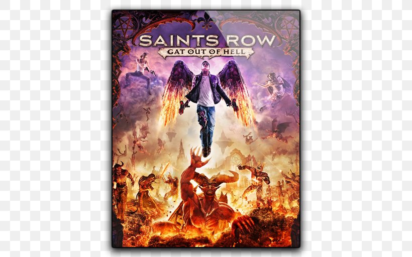 Saints Row: Gat Out Of Hell Saints Row IV Saints Row: The Third Xbox 360, PNG, 512x512px, Saints Row Gat Out Of Hell, Deep Silver, Expansion Pack, Open World, Pc Game Download Free