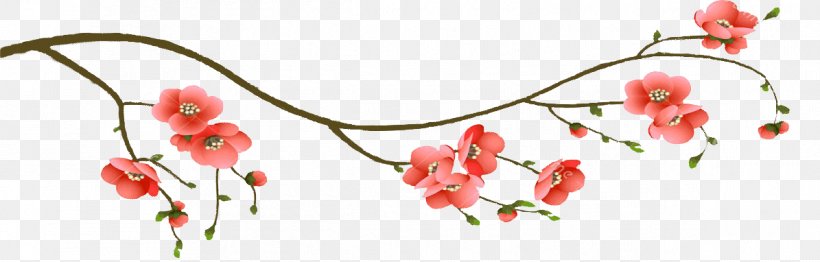 Cherry Blossom Branch Floral Design, PNG, 1195x382px, Blossom, Artificial Flower, Body Jewelry, Branch, Cherry Download Free