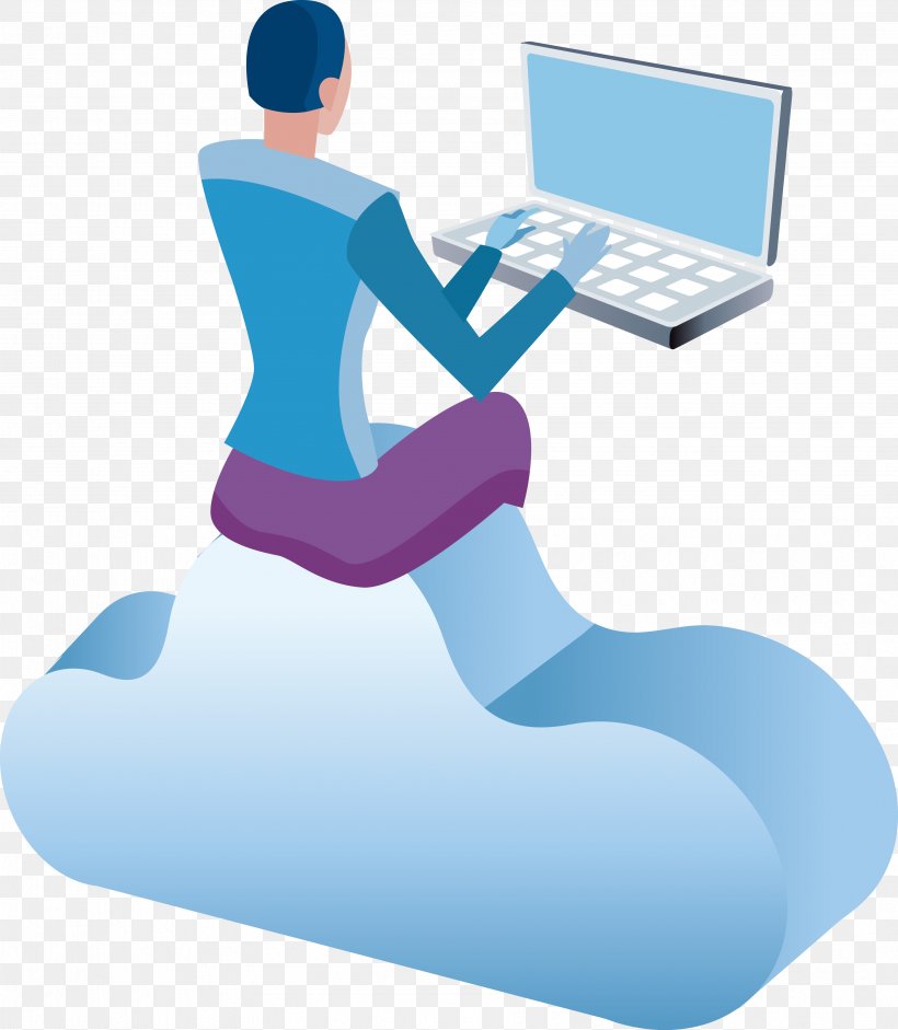 Vector Man On The Internet, PNG, 3571x4100px, Cloud, Arm, Balance, Communication, Computer Download Free
