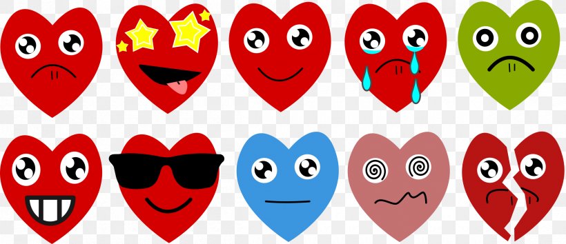 Heart Emoticon Emoji Love Clip Art, PNG, 2400x1037px, Watercolor, Cartoon, Flower, Frame, Heart Download Free