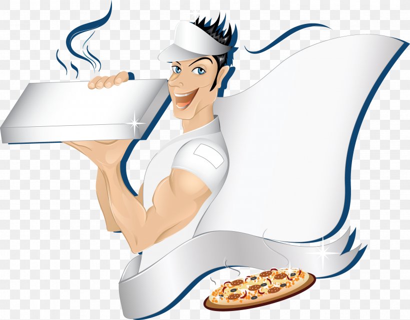 Pizza Delivery Fast Food Pizza Box, PNG, 3395x2655px, Pizza, Arm, Cook, Delivery, Dish Download Free