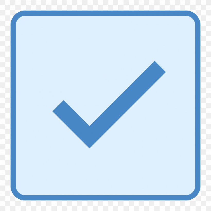 Checkbox Check Mark Angle, PNG, 1600x1600px, Checkbox, Area, Blue, Brand, Check Mark Download Free