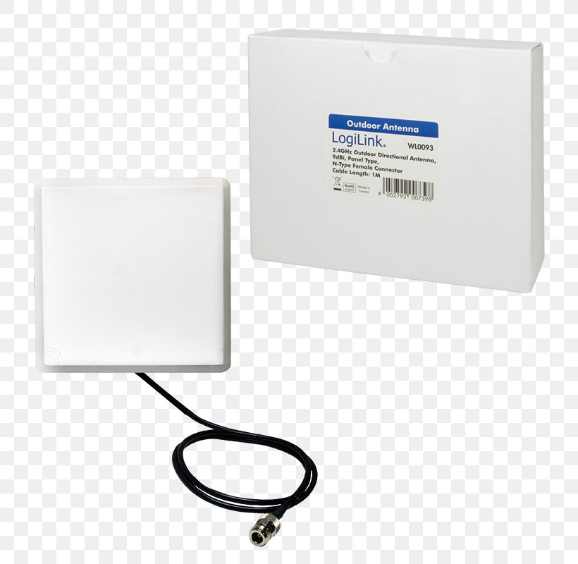 Directional Antenna Aerials Yagi–Uda Antenna 2direct LogiLink WLAN Antenna Yagi-directional SMA Connector, PNG, 800x800px, Directional Antenna, Aerials, Electrical Connector, Electronic Device, Electronics Download Free