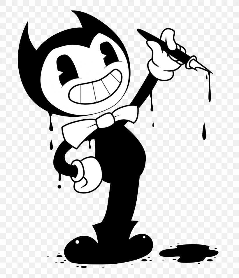Bendy And The Ink Machine Coloring Book Drawing Paper, PNG, 1002x1165px, Watercolor, Cartoon, Flower, Frame, Heart Download Free
