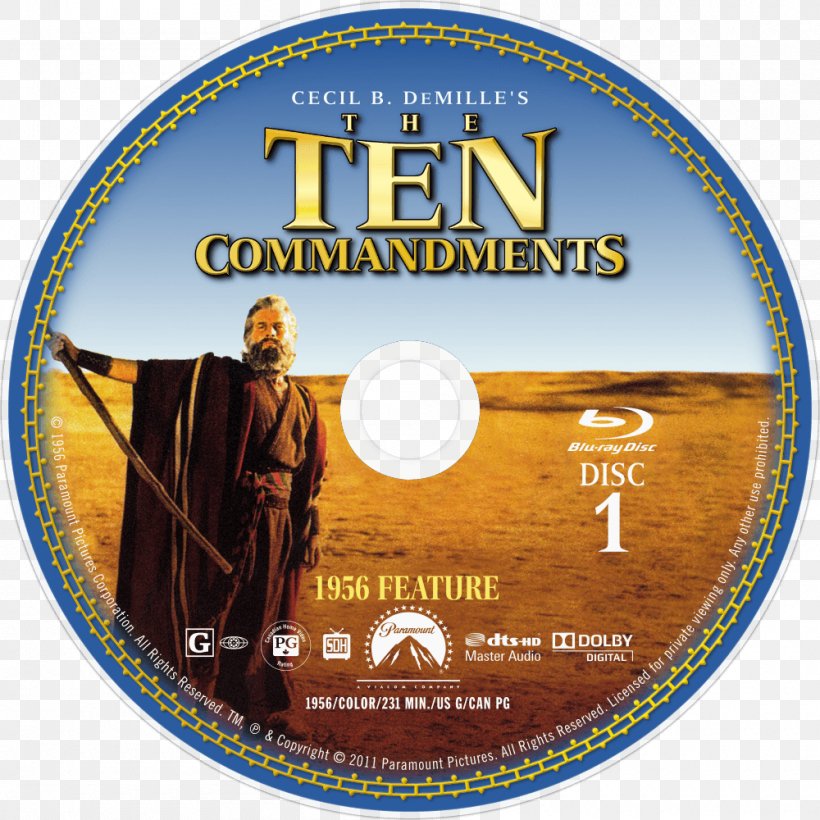 Blu-ray Disc Ten Commandments DVD Film Disk Image, PNG, 1000x1000px, Bluray Disc, Com, Compact Disc, Disk Image, Dvd Download Free