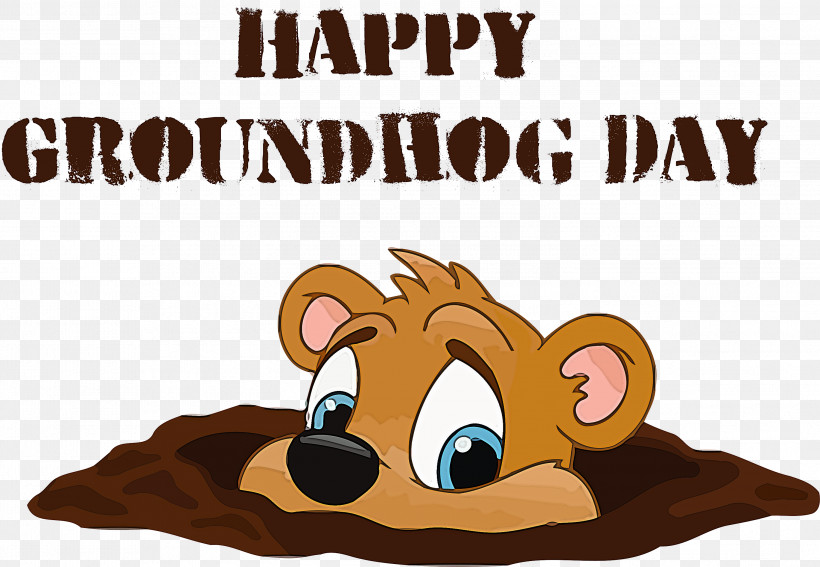 Groundhog Day Happy Groundhog Day Groundhog, PNG, 2999x2077px, Groundhog Day, Animation, Beaver, Brown Bear, Cartoon Download Free