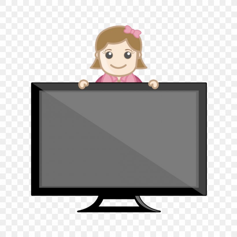 LCD Television Cartoon Television Set Comics, PNG, 1000x1000px, Lcd Television, Area, Cartoon, Comics, Computer Monitor Download Free