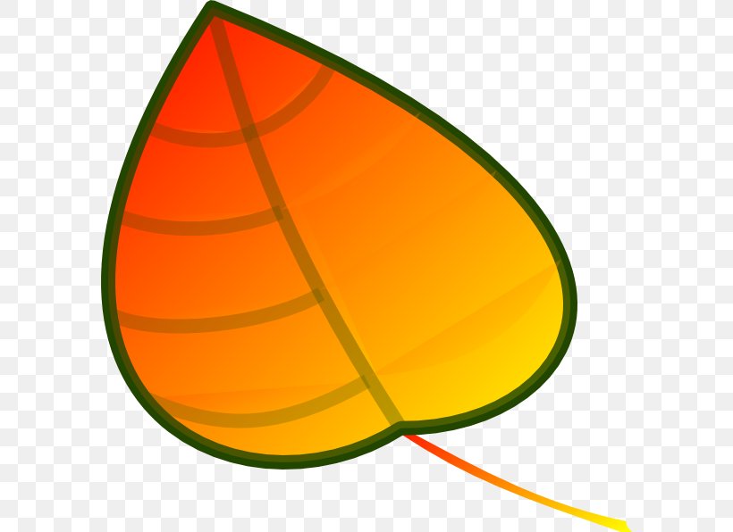 Leaf Line Clip Art, PNG, 594x596px, Leaf, Area, Orange, Symbol, Yellow Download Free
