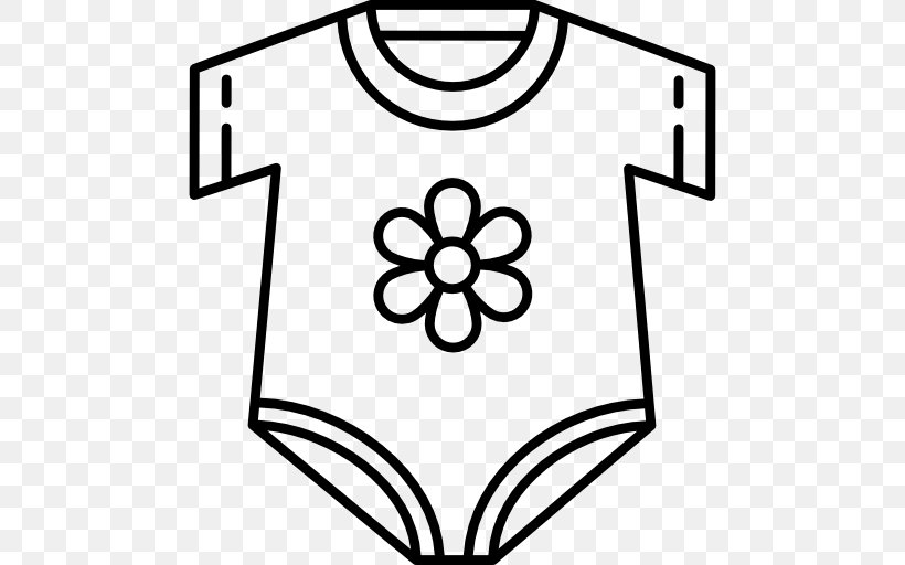 T-shirt Infant Clothing Clip Art, PNG, 512x512px, Tshirt, Area, Black, Black And White, Clothing Download Free