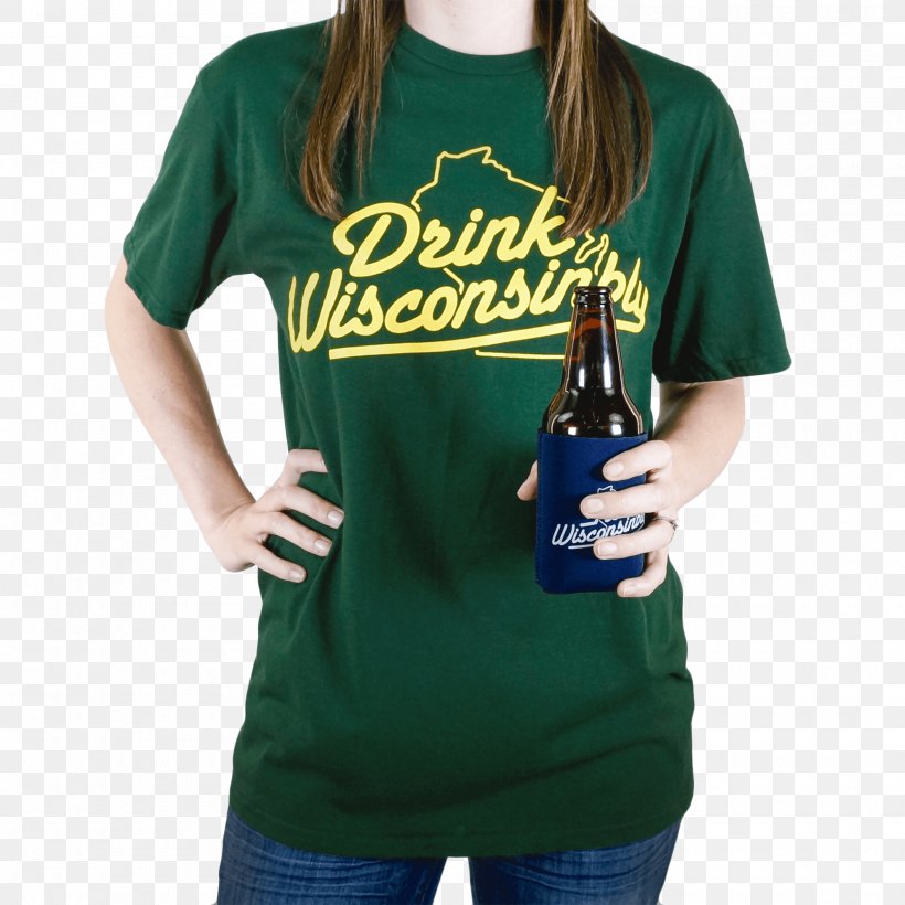 T-shirt Miller Park Sleeve Outerwear, PNG, 2000x2000px, Tshirt, Brand, Clothing, Drink, Green Download Free