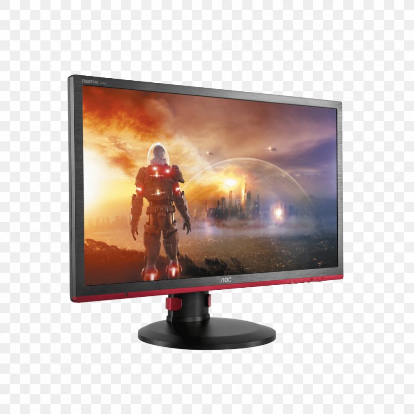 Computer Monitors FreeSync AOC International Refresh Rate 1080p, PNG, 1000x1000px, Computer Monitors, Aoc International, Computer Monitor, Computer Monitor Accessory, Digital Visual Interface Download Free