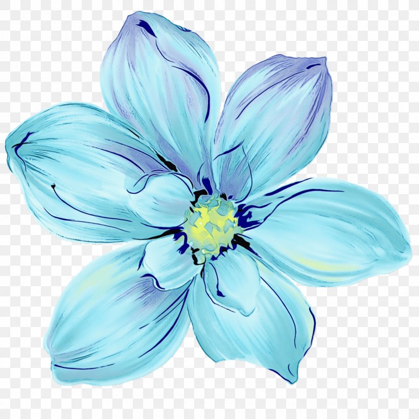 Petal Blue Flower Plant Flowering Plant, PNG, 1920x1920px, Watercolor, Blue, Cut Flowers, Delphinium, Flower Download Free