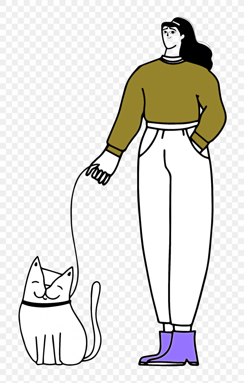 Walking The Cat, PNG, 1592x2500px, Line Art, Character, Joint, Line, Plant Download Free