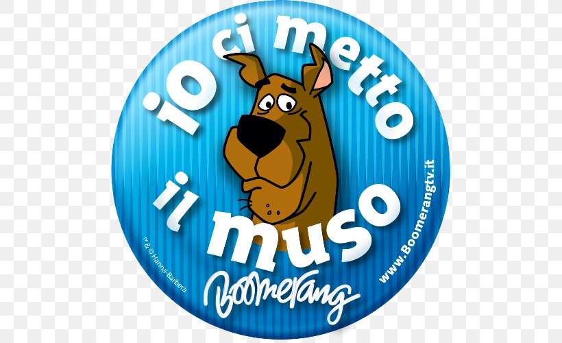 Boomerang Scooby-Doo Cartoon Network Italy Logo, PNG, 505x500px, Boomerang, Cartoon Network, Food, Italy, Logo Download Free
