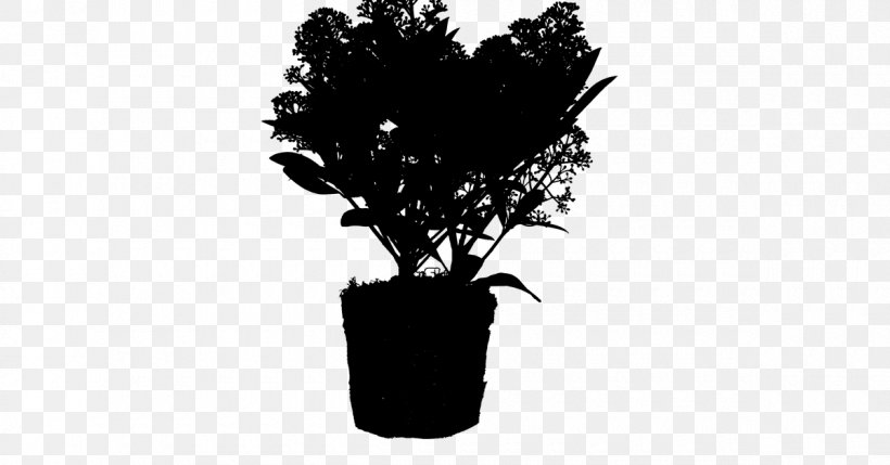 Flowerpot Houseplant Desktop Wallpaper Computer Silhouette, PNG, 1200x628px, Flowerpot, Black, Black M, Blackandwhite, Branch Download Free