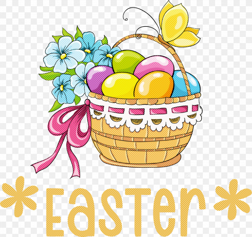 Happy Easter Easter Day, PNG, 3068x2881px, Happy Easter, Basket, Cartoon, Drawing, Easter Day Download Free