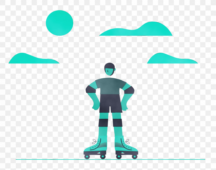Human Sports Equipment Logo Equipment Green, PNG, 2500x1970px, Roller Skating, Behavior, Equipment, Green, Human Download Free