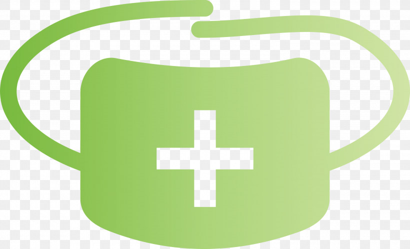Medical Mask, PNG, 3000x1822px, Medical Mask, Cross, Green, Logo, Mug Download Free