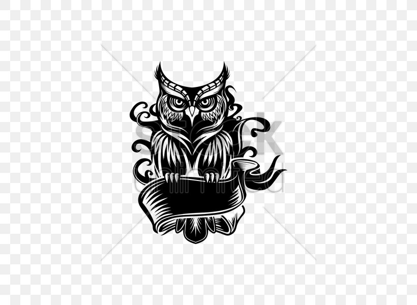 Owl Tattoo Drawing, PNG, 424x600px, Owl, Beak, Bird, Bird Of Prey, Black And White Download Free