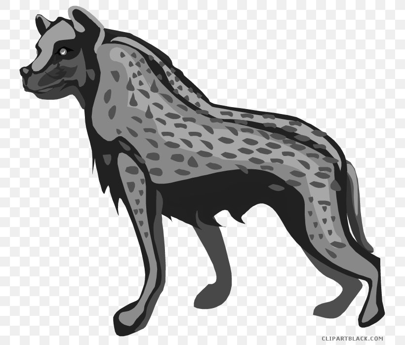 Spotted Hyena Shenzi Image Clip Art, PNG, 750x699px, Hyena, Aardwolf, Animal, Big Cats, Black And White Download Free