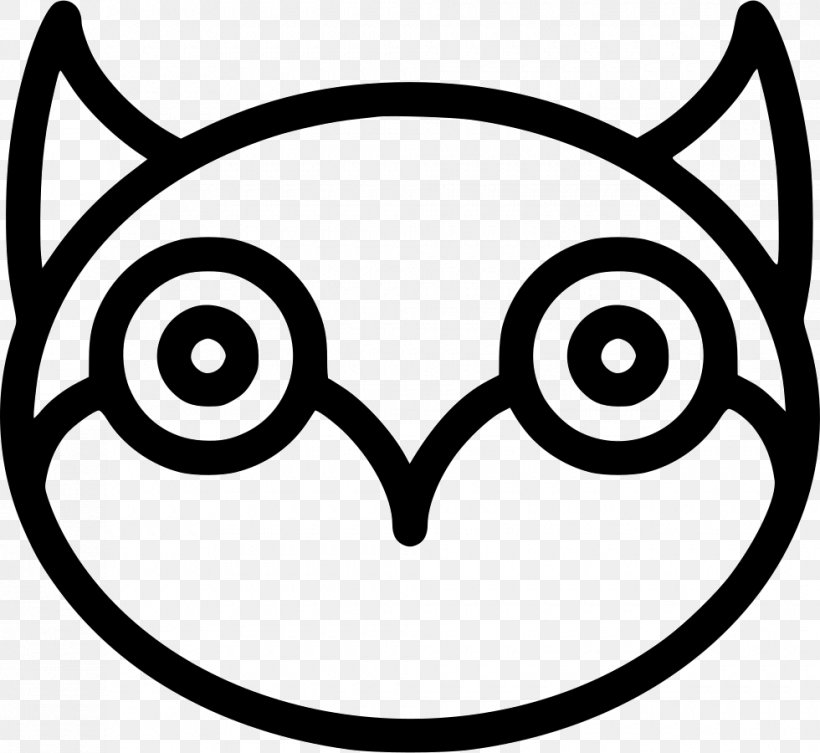 Owl Clip Art Smiley, PNG, 980x900px, Owl, Beak, Bird, Black, Black And White Download Free