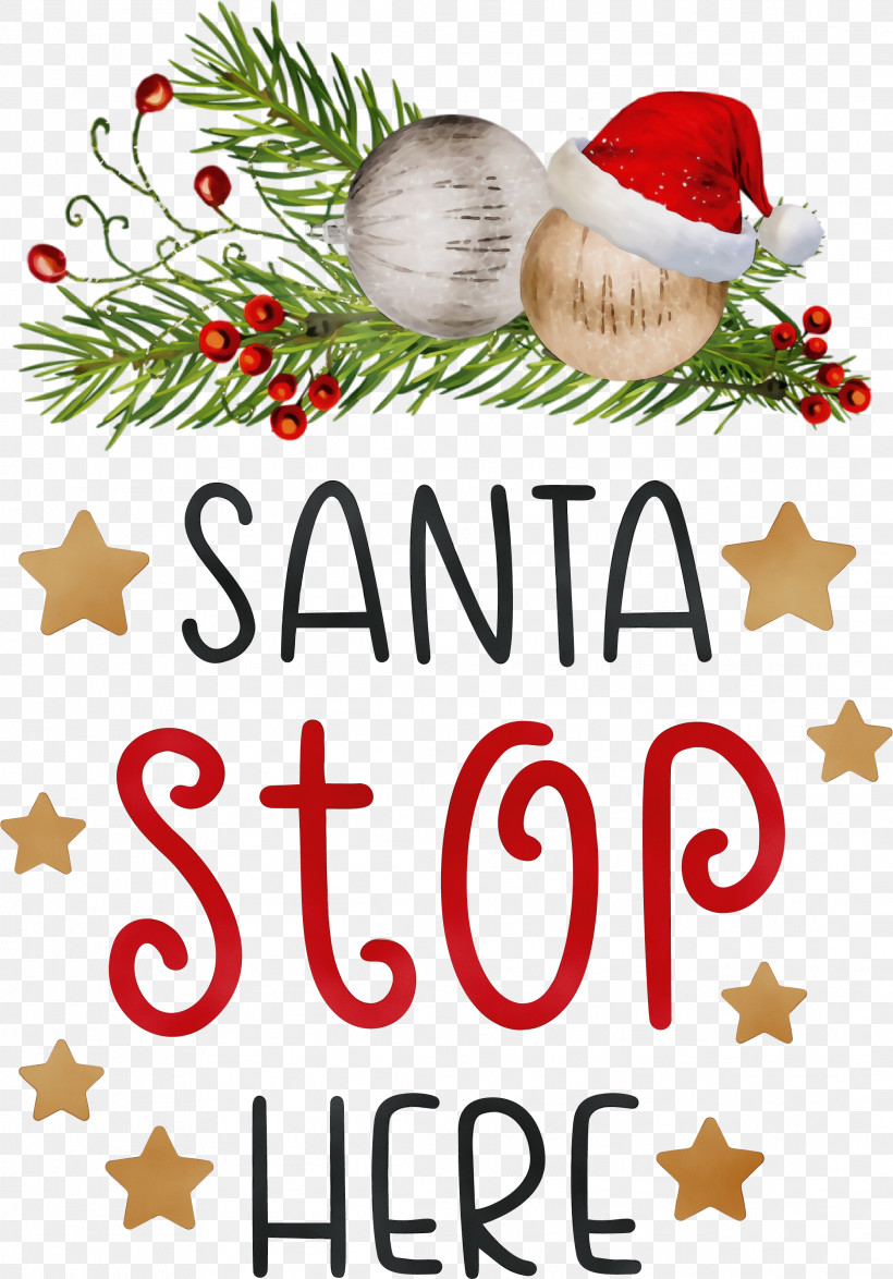 Christmas Day, PNG, 2227x3189px, Santa Stop Here, Branching, Christmas, Christmas Day, Christmas Ornament Download Free