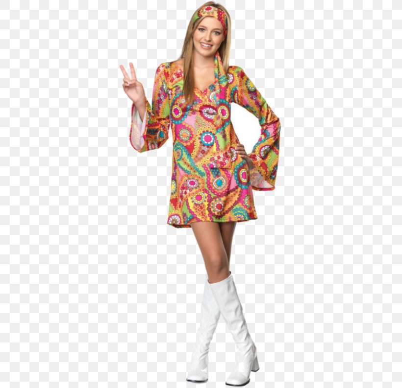 Halloween Costume Hippie Clothing 1960s, PNG, 500x793px, Watercolor, Cartoon, Flower, Frame, Heart Download Free