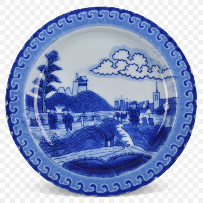 Plate Blue And White Pottery Ceramic Platter Cobalt Blue, PNG, 1000x1000px, Plate, Blue, Blue And White Porcelain, Blue And White Pottery, Ceramic Download Free