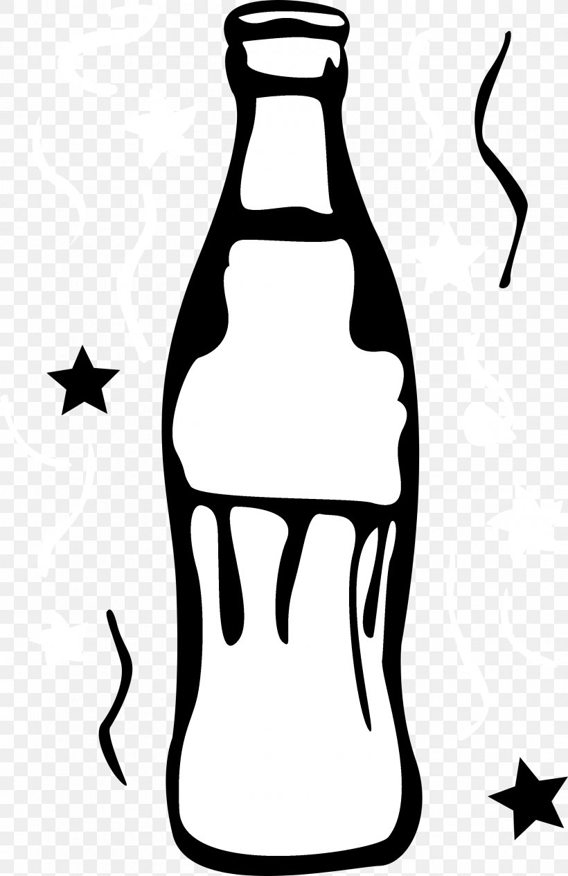 Coca-Cola Fizzy Drinks, PNG, 2400x3701px, Cocacola, Artwork, Black, Black And White, Bottle Download Free