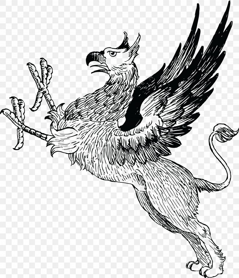 Legendary Creature Griffin Mythology Winged Lion Clip Art, PNG, 4000x4650px, Legendary Creature, Art, Beak, Bird, Bird Of Prey Download Free