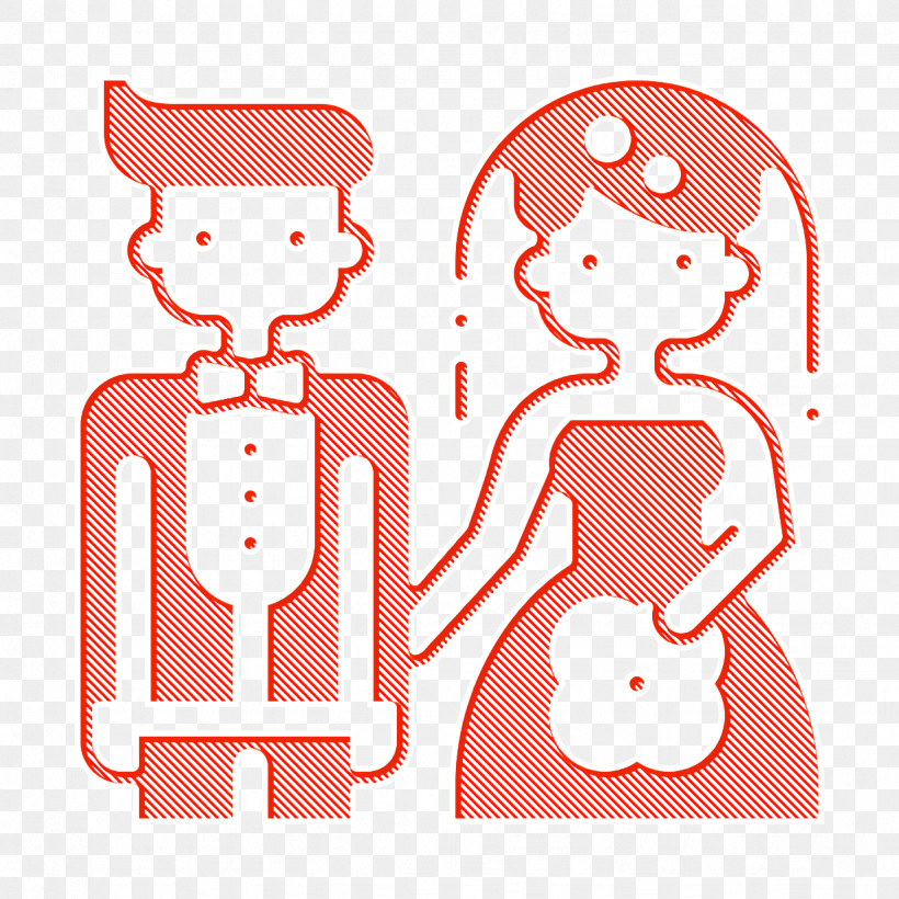 Bride Icon Wedding Icon, PNG, 1228x1228px, Bride Icon, Cartoon, Line, Line Art, Red Download Free