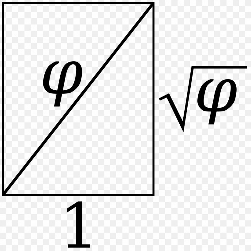 Dynamic Rectangle Golden Ratio Square Root, PNG, 1024x1024px, Rectangle, Area, Black, Black And White, Brand Download Free