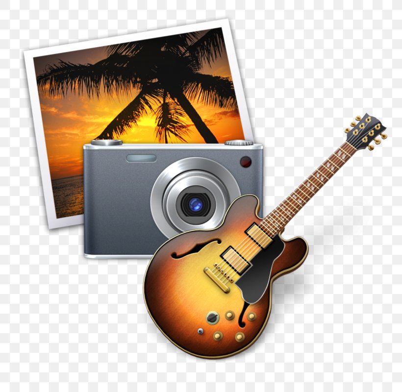 IPhoto YouTube MacOS, PNG, 800x800px, Iphoto, Acoustic Guitar, Apple, Computer Software, Garageband Download Free