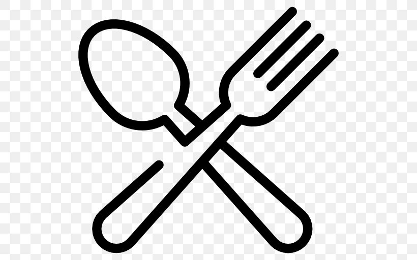 Fork Spoon Cutlery Clip Art, PNG, 512x512px, Fork, Black And White, Campsite, Cutlery, Household Silver Download Free