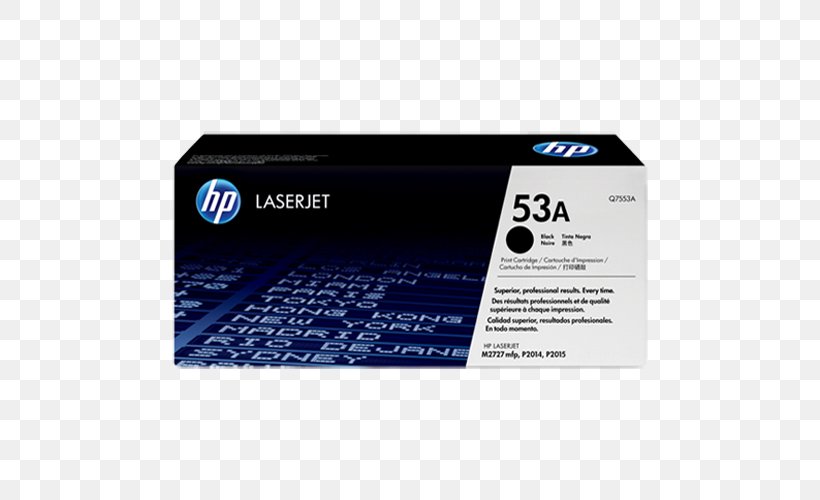 Hewlett-Packard HP LaserJet M2727 HP 53A Black Original LaserJet Toner Cartridge, PNG, 500x500px, Hewlettpackard, Black, Electronic Device, Hp Laserjet, Ink Download Free