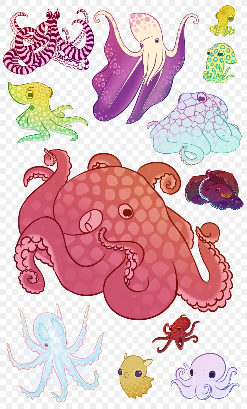 Octopus Cephalopod Visual Arts Clip Art, PNG, 1157x1920px, Octopus, Art, Cartoon, Cephalopod, Fictional Character Download Free