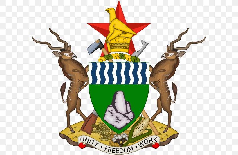 Coat Of Arms Of Zimbabwe Flag Of Zimbabwe Zimbabwe Bird, PNG, 600x535px, Zimbabwe, Antler, Coat Of Arms, Coat Of Arms Of Zimbabwe, Country Download Free