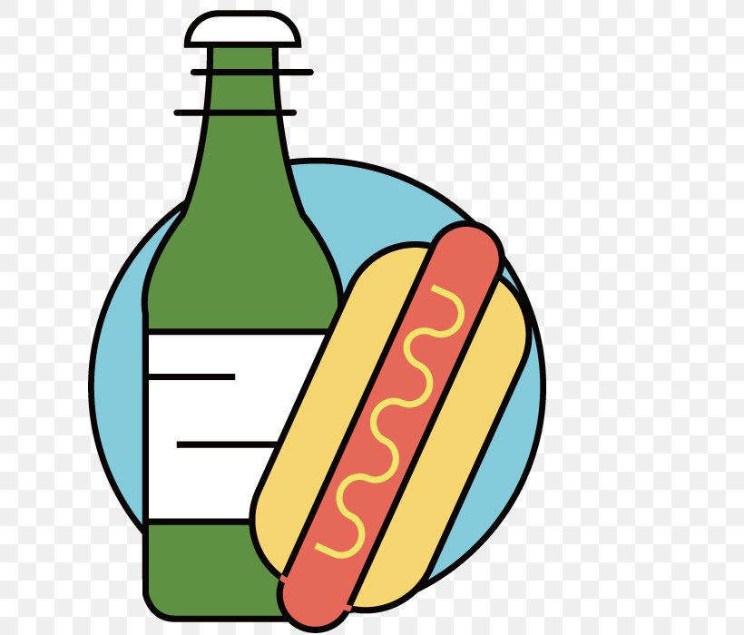 Hot Dog Hamburger Beer Sausage Fried Chicken, PNG, 700x700px, Hot Dog, Art, Artwork, Beer, Bottle Download Free