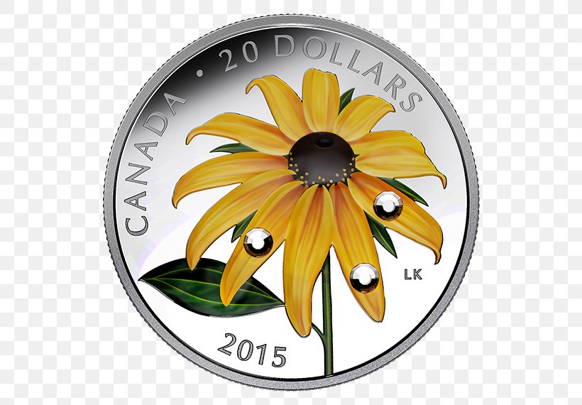 Canada Perth Mint Silver Coin Royal Canadian Mint, PNG, 570x570px, Canada, Canadian Silver Maple Leaf, Coin, Commemorative Coin, Cut Flowers Download Free