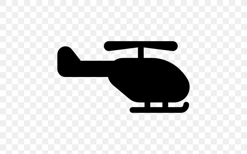 Helicopter Rotor Flight Airplane, PNG, 512x512px, Helicopter Rotor, Aircraft, Airplane, Black And White, Flight Download Free