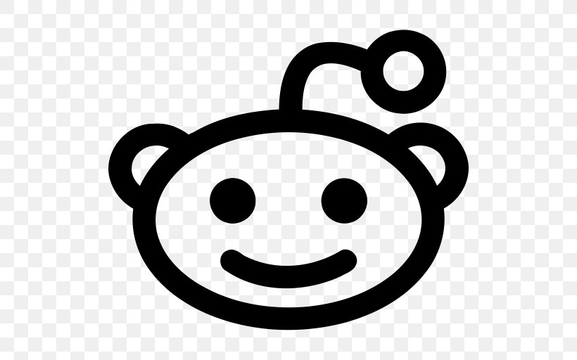 Logo Reddit, PNG, 512x512px, Logo, Black And White, Face, Facial Expression, Happiness Download Free