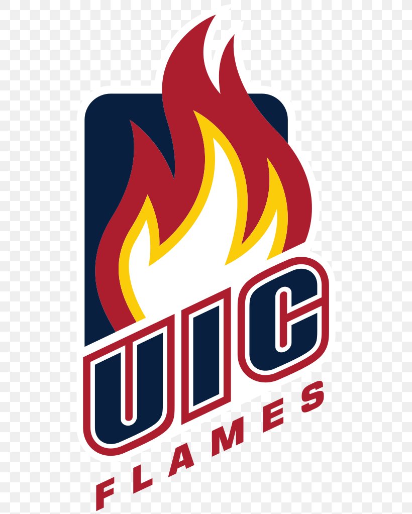 University Of Illinois At Chicago UIC Flames Men's Basketball Logo College Horizon League, PNG, 526x1023px, University Of Illinois At Chicago, Area, Artwork, Brand, Chicago Download Free